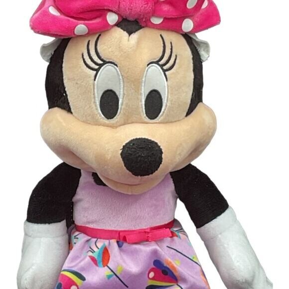 Disney Minnie Mouse Plush Doll 21" Pink Bow & Dress Polyester - Picture 3 of 6